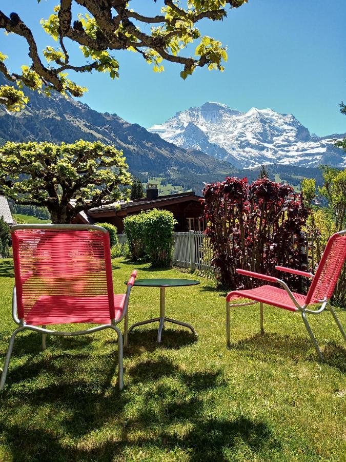 Hotel Alpenruhe - Vintage Design Hotel Wengen Bagian luar foto