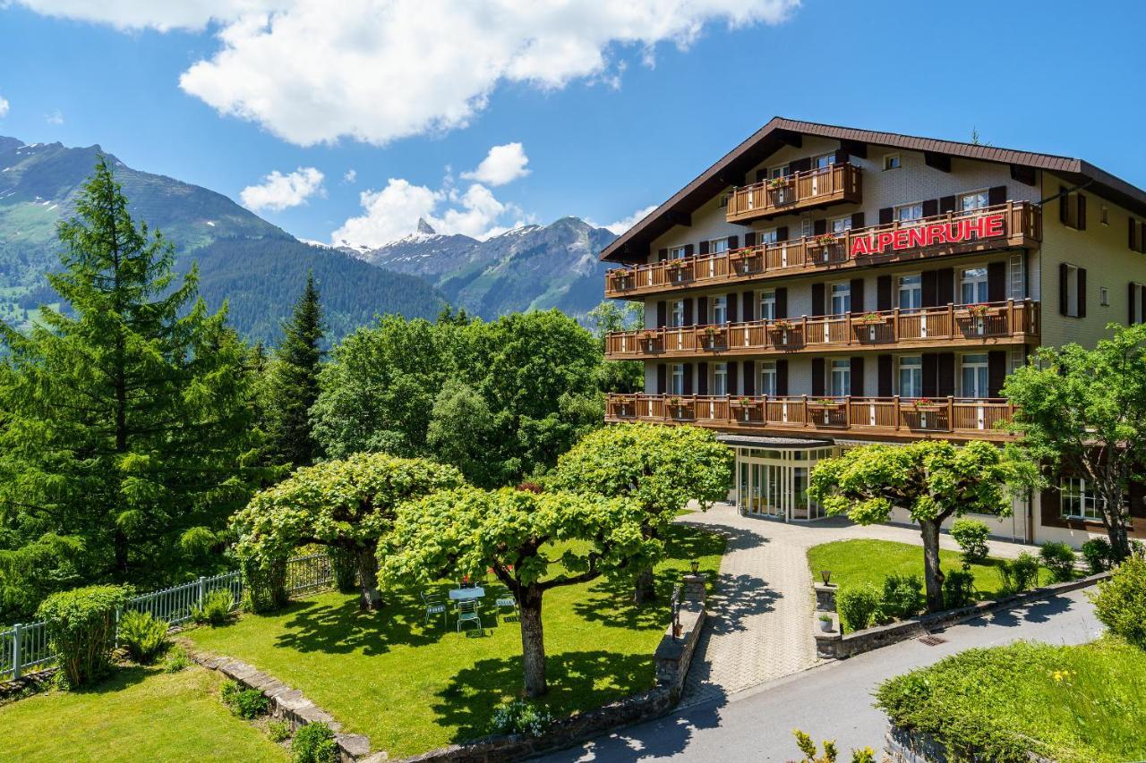 Hotel Alpenruhe - Vintage Design Hotel Wengen Bagian luar foto