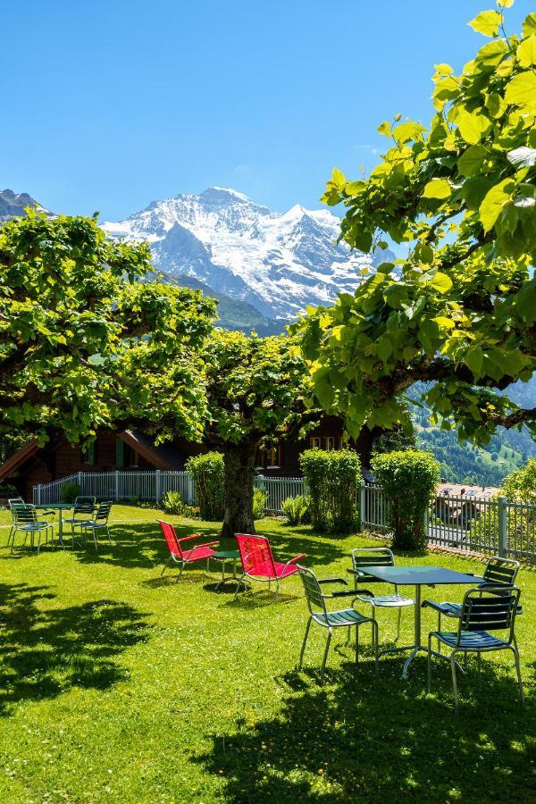 Hotel Alpenruhe - Vintage Design Hotel Wengen Bagian luar foto