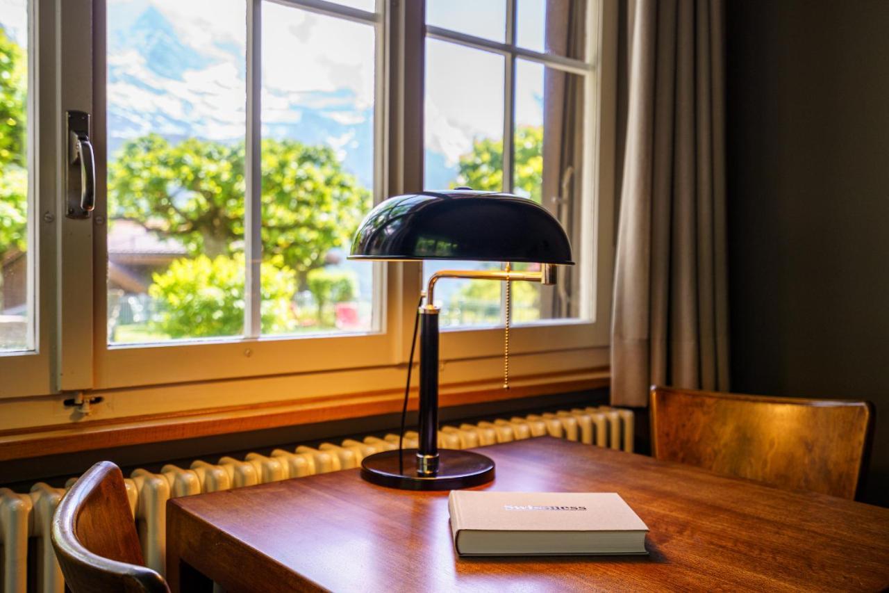 Hotel Alpenruhe - Vintage Design Hotel Wengen Bagian luar foto