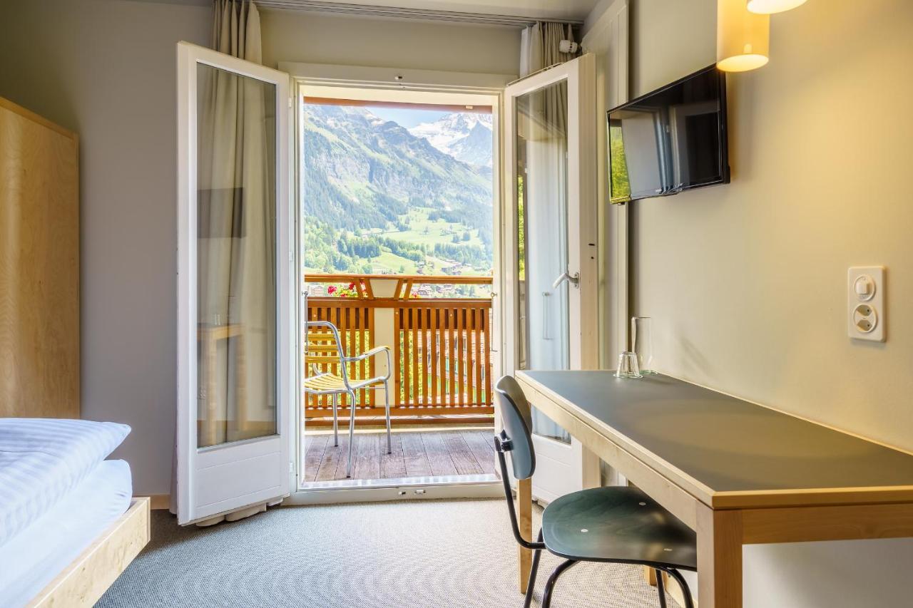 Hotel Alpenruhe - Vintage Design Hotel Wengen Bagian luar foto