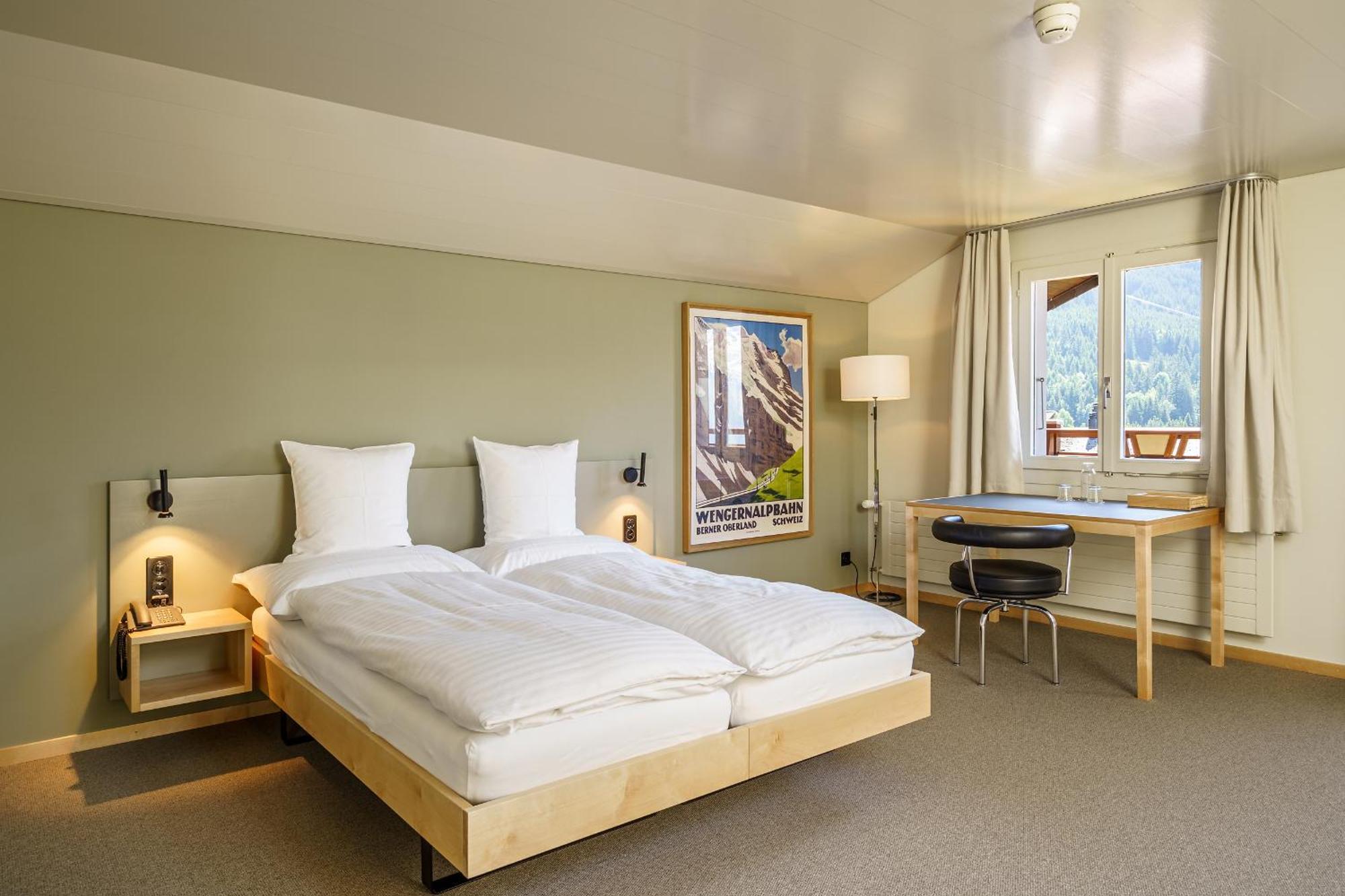 Hotel Alpenruhe - Vintage Design Hotel Wengen Ruang foto