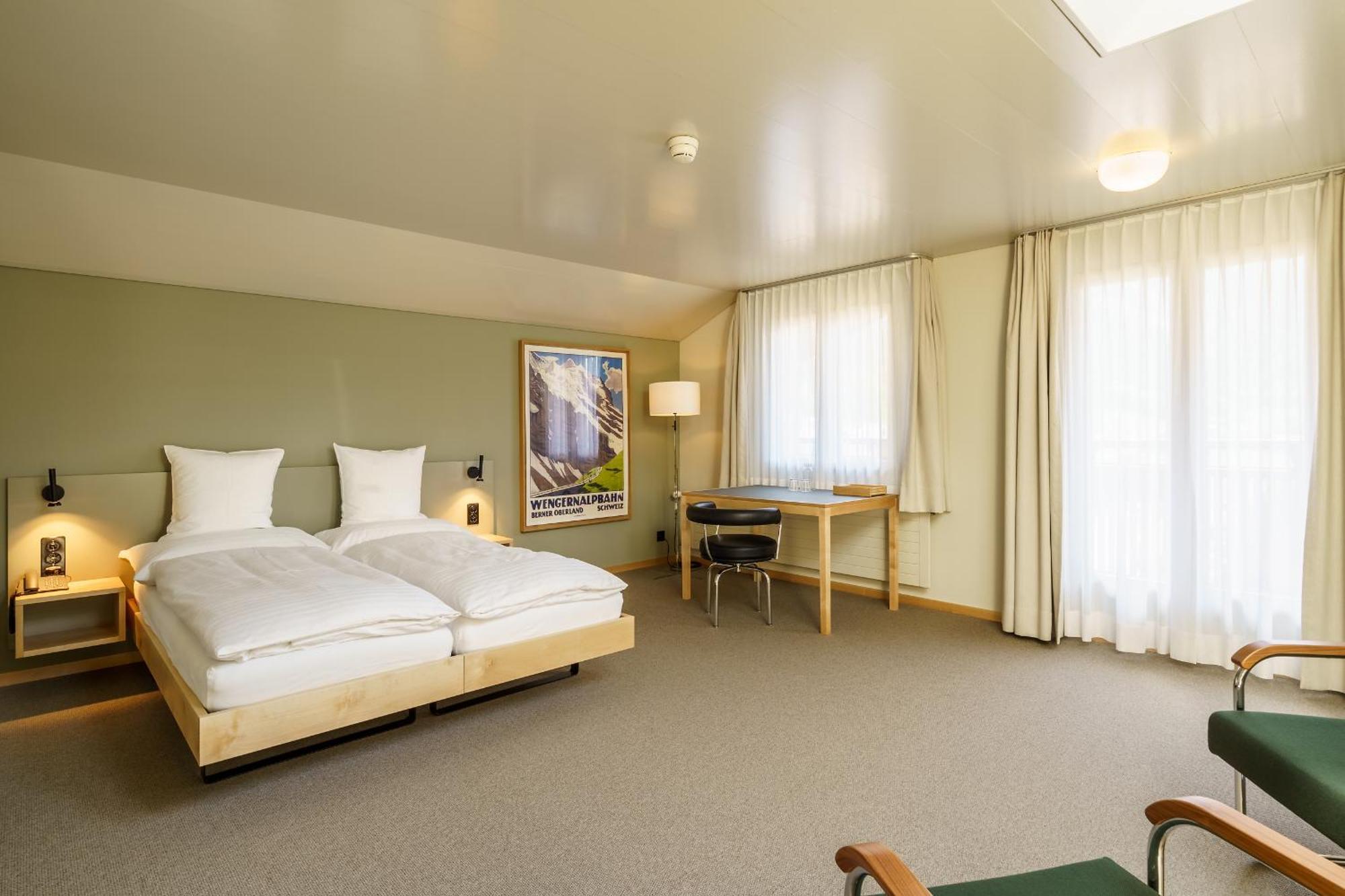 Hotel Alpenruhe - Vintage Design Hotel Wengen Ruang foto
