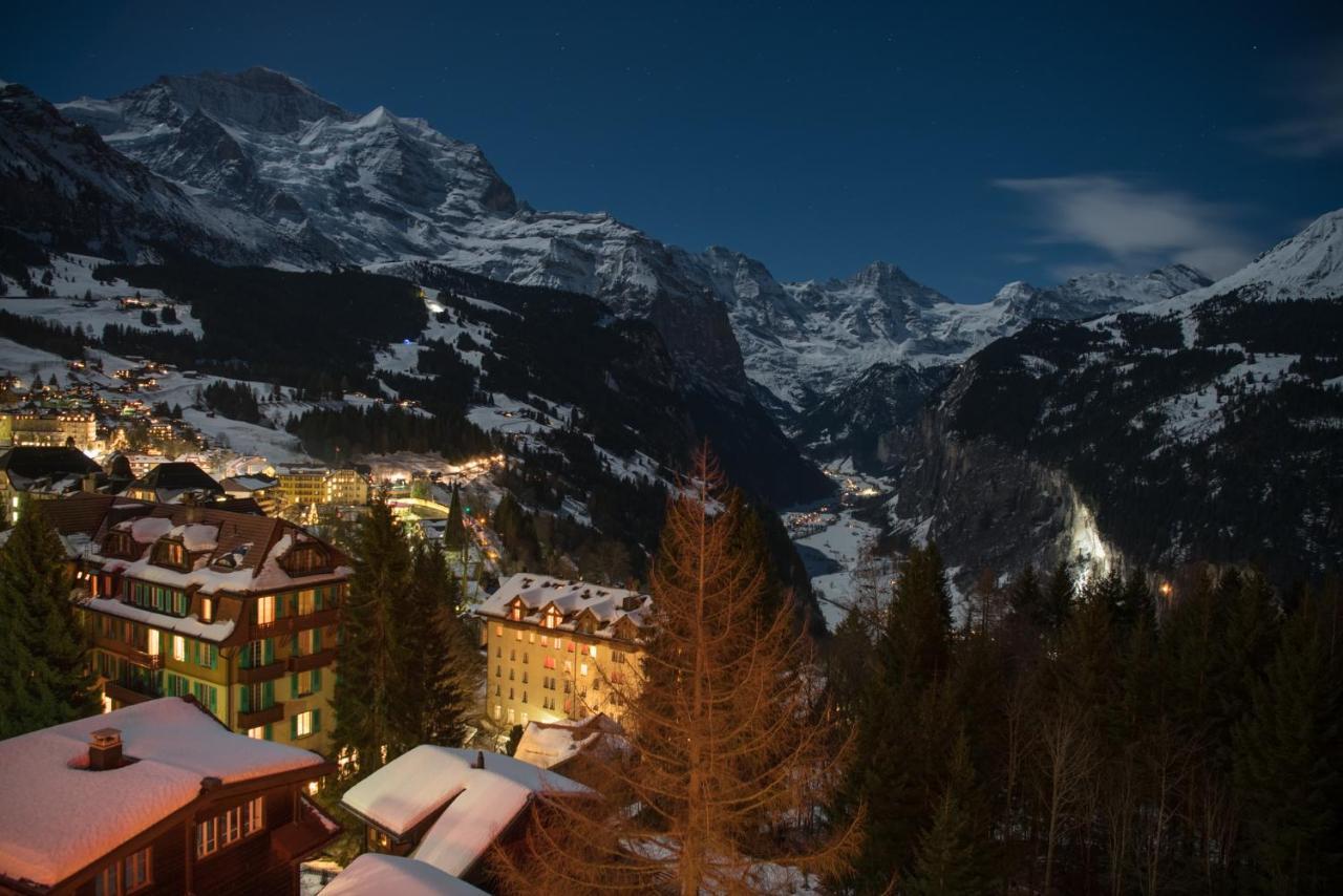 Hotel Alpenruhe - Vintage Design Hotel Wengen Bagian luar foto