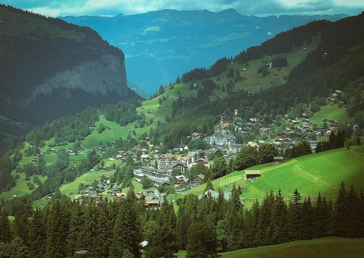 Hotel Alpenruhe - Vintage Design Hotel Wengen Bagian luar foto